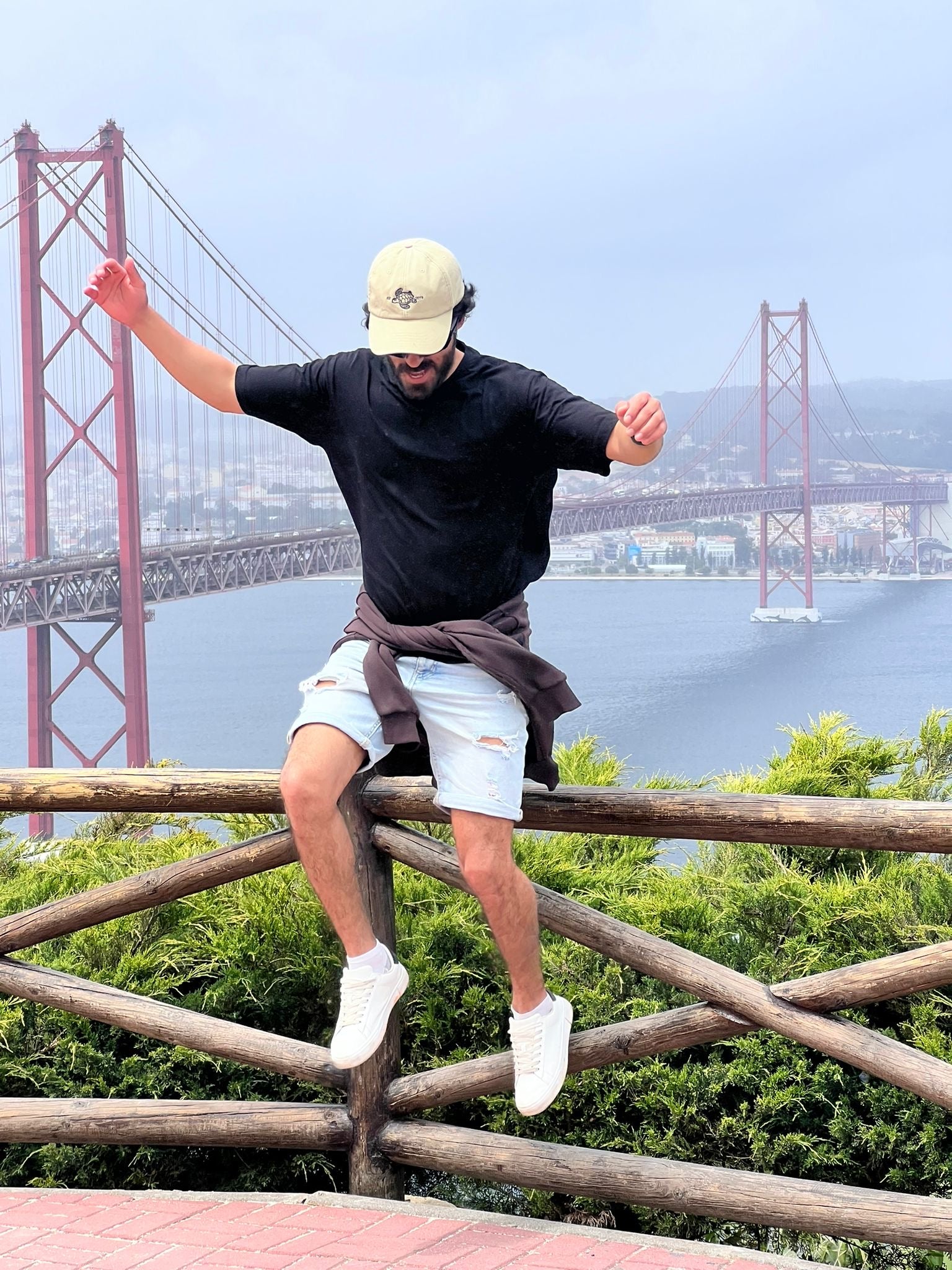 DUNE – Gorra ajustable de algodón con bordado de tortuga