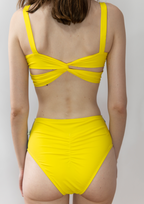 KAZE – Braguita de bikini de talle alto con frunce posterior