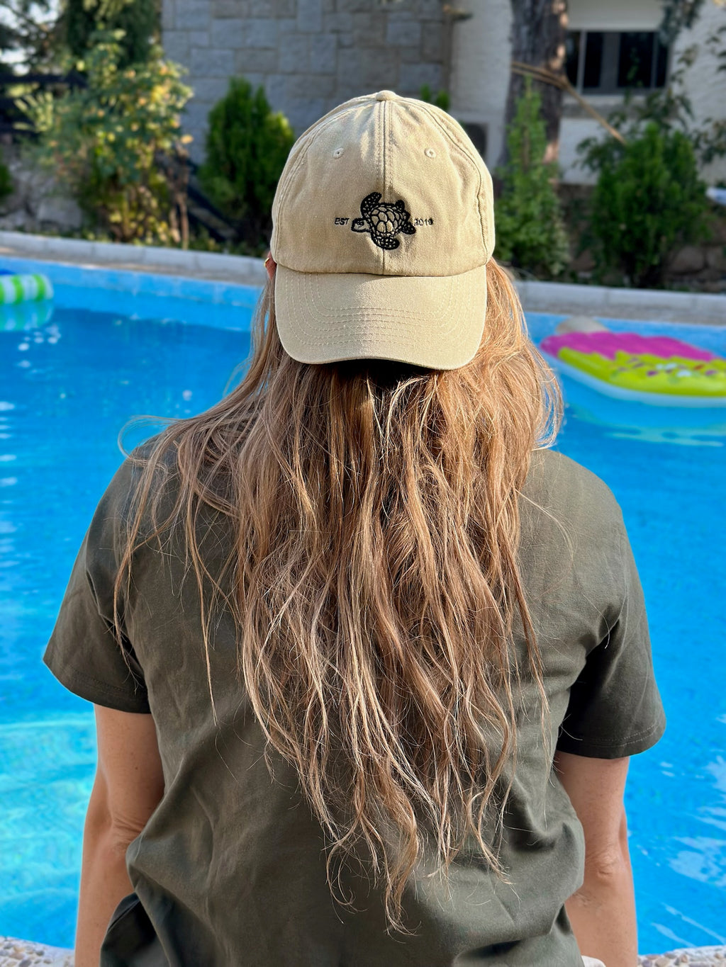 DUNE – Gorra ajustable de algodón con bordado de tortuga