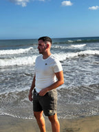 Short de baño TIDE para hombre con bordado de tortuga y cintura ajustable